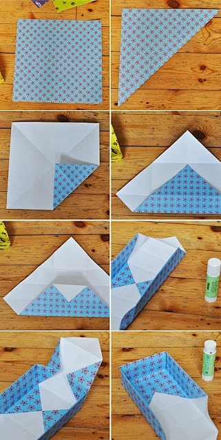 How to Fold a Paper Box.-花瓣网