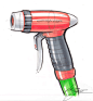 Sketch of a garden sprayer nozzle by designer Spencer Nugent