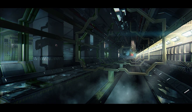 Alien Isolation_Station Transit System Environment Dump, Brad Wright ...