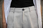 【高端】2014夏季新款灰色麻料卷边短裤 热裤女百搭款 samsara 原创 设计 2013 正品 代购  丹麦