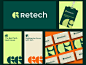 Retech Logo visual identity guidelines brand brand identity brand logo brand mark branding business logo company logo design dribbble logo letter r logo logo design logomaker r logo retech logo tech logo technology visual visual identity visual logo