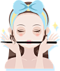 按脸