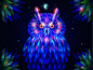 炫彩icon 渐变icon 透叠构成icon 光效icon 47_magic_owl