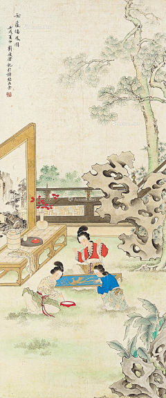 可卡久采集到国画人物场景