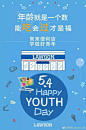 五四青年节 罗森便利店 海报