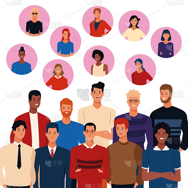 young people cartoons