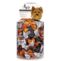 Aria Halloween Polka Dot Bows for Dogs, 100-Piece Canisters