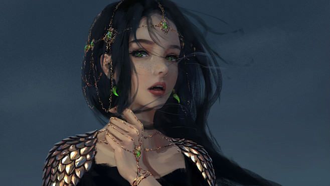 鬼刀 超高清电脑壁纸 原画 风铃公主 更多壁纸@猫的树_