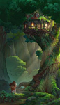 ArtStation - Treehouse, Nathan Park