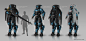 Sniper exo suit, Albert Urmanov : Concept for fun, sniper exo suit and some additional designs