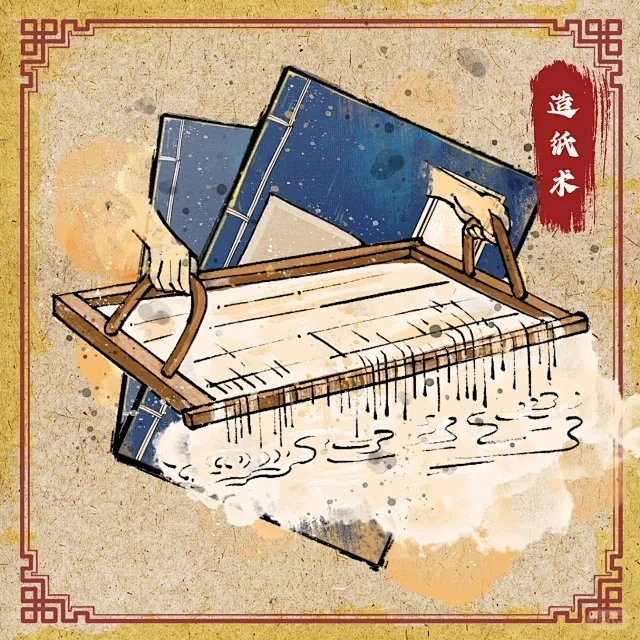 我的第一次数字插画 -— 中国古四大发明