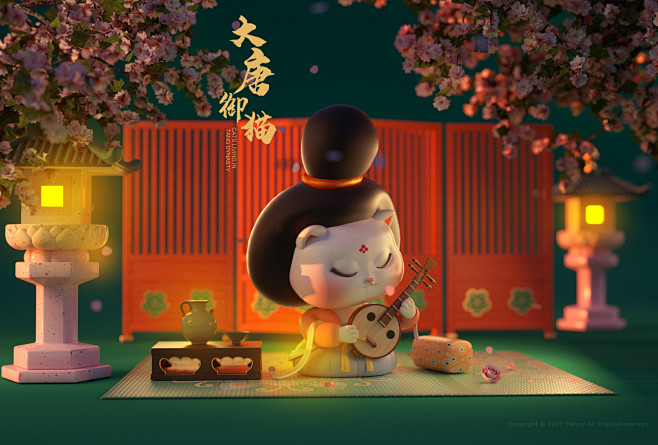 IP设计《大唐御猫》-古田路9号-品牌创...