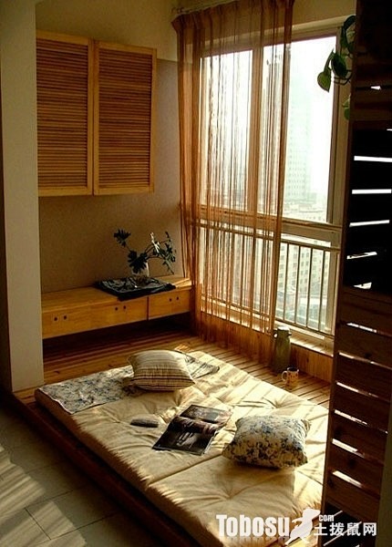 宜家三室二厅二卫日式家装小户型飘窗装修效...