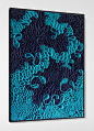 Stallman, modern, Original artwork, sculpture, abstract art, canvas on edge, fine art, blue, ocean, water, coastal art, seattle, jason hallman, stephen stum, blue,ocean, turquoise, Caribbean, stallman, ocean art, jason hallman, stephen stum:
