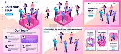 Set Template article, Landing page, app design, Is