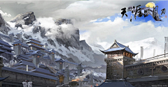 Yaba采集到中式&原画场景建筑体