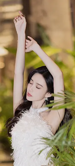 孟子义 闭眼 唯美美女手机壁纸背景_彼岸壁纸