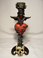 Sword on Skull Candle Holder by ~disturbedstock on deviantART