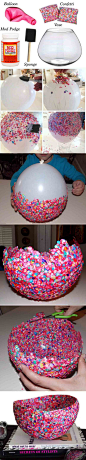 Cool confetti bowl!