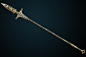 Medieval boar spear, Dmitrii Plotnikov : High-poly model of the medieval boar spear for Life is Feudal.
