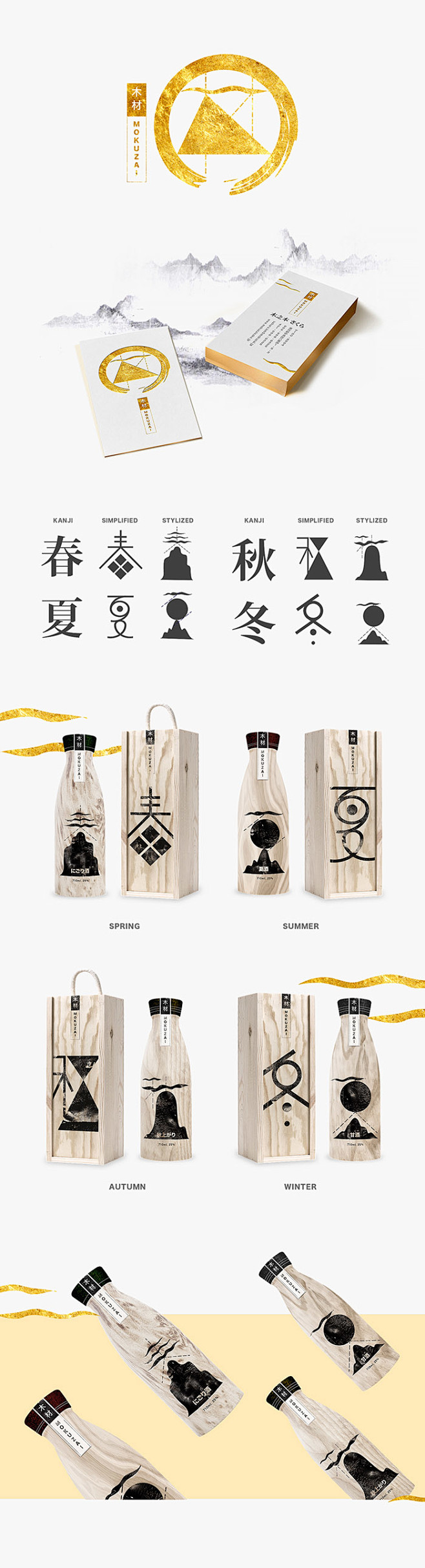Mokuzai Sake日本米酒品牌包装...