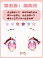 绘画教程|软萌粉色动漫眼睛保姆级画法！