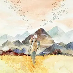 冬/秋-鬼杠杠_虫师,水彩_涂鸦王国插画 