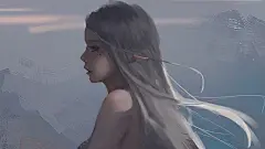 海琴烟冰公主侧面特写鬼刀原画游戏壁纸