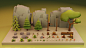 low-poly-cartoon-trees-grass-plants-and-rocks-3d-model-low-poly-obj-fbx-ma-blend-unitypackage