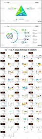 信息数据图表ppt元素柱状饼图序号时间轴扁平图标ai平面设计素材-淘宝网