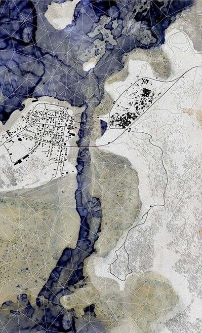 建筑、景观彩平分析图一组。