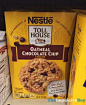 nestle toll house oatmeal chocolate chip cookies are on display in the store