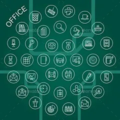 矢量图标-办公室业务图标Vector Line Icons - Office - Business Icons档案、业务、日历、检查表、会议、公司信函,文件,平坦,图标,图标,互联网工作,行,邮件,注意,笔记本,办公室,伙伴,电话,表示、招聘、员工,象征,团队,团队合作、用户界面、矢量、web archive, business, calendar, checklist, conference, corporation, correspondence, deal, document, flat, icon