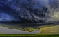 General 2500x1563 nature landscape Supercell storms clouds field wind thunder huge