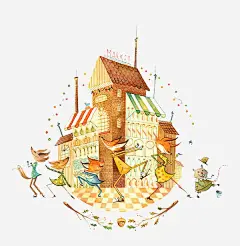 手绘狐狸家族跳舞免抠素材_新图网 https://ixintu.com 手绘插画 可爱卡片 创意设计