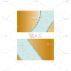 名片在海蓝宝石颜色与古老的黄金图案为您的品牌。