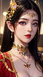 AI生成的动漫美女：斗破苍穹美杜莎女王(●＾U＾… - 半次元 - ACG爱好者社区