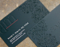 Black Metal Business Cards – Debossed Look