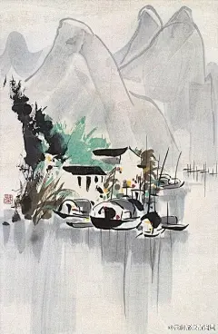  你一定要穿着大师的拖鞋走一走，然后把拖鞋扔了，在穿和脱的过程中，你就会找到自己。我就是这么走过来的。” ----- 吴冠中