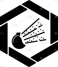 爆炸风险概念，火花分散矢量图标设计，黑色六角形警告标志，安全标签和危险符号在白色背景，警告或注意标志