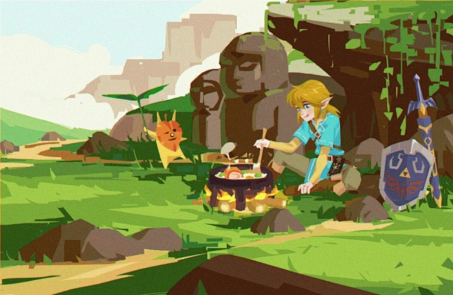 legend of link :cook of hyrule图片_场景图片素材-花瓣网