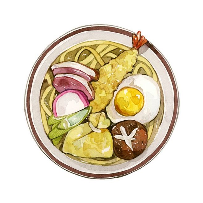 插画素材 #头像# #背景图# #水彩#...