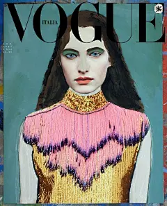 Vogue Italia January 2020. 意大利版一月刊, 将推出7张插画封面, 本期内页聚集众多插画师参与创作, 大片都将全部由绘画方式呈现. ​​​​