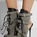 edgy giuseppe zanotti army-green cutout boots with laces, buckles and black details. #shoeporn I WANT THEM NOW!!!!!: 