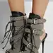 edgy giuseppe zanotti army-green cutout boots with laces, buckles and black details. #shoeporn I WANT THEM NOW!!!!!: 