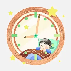 钟表装饰睡觉的小男孩插画图片大小3000x3000px 图片尺寸2.44 MB 来自PNG搜索网 pngss.com 免费免扣png素材下载！黄色星星#卡通插画#卡通手绘#时间#睡觉#睡觉的小男孩#睡眠#圆形钟表#钟表装饰#