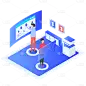 SVG-电脑办公场景贴纸-电脑办公