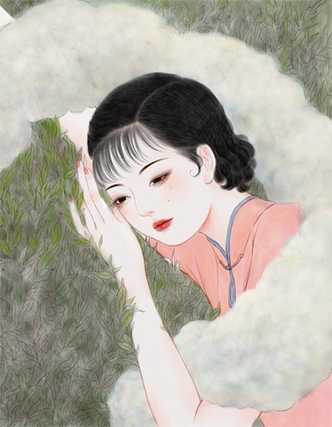 沪上花-二十四节气-小雪_涂鸦王国 原创...