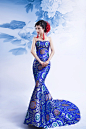 青花瓷艺术旗袍创意设计 : 青花瓷艺术旗袍创意设计.