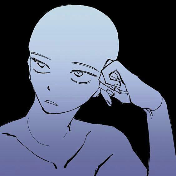 托腮 表情 模板